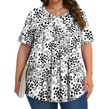 Fantaslook Women's Plus Size Floral Tunic Tops