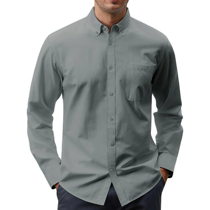 Dress Shirts Solid Long Sleeve