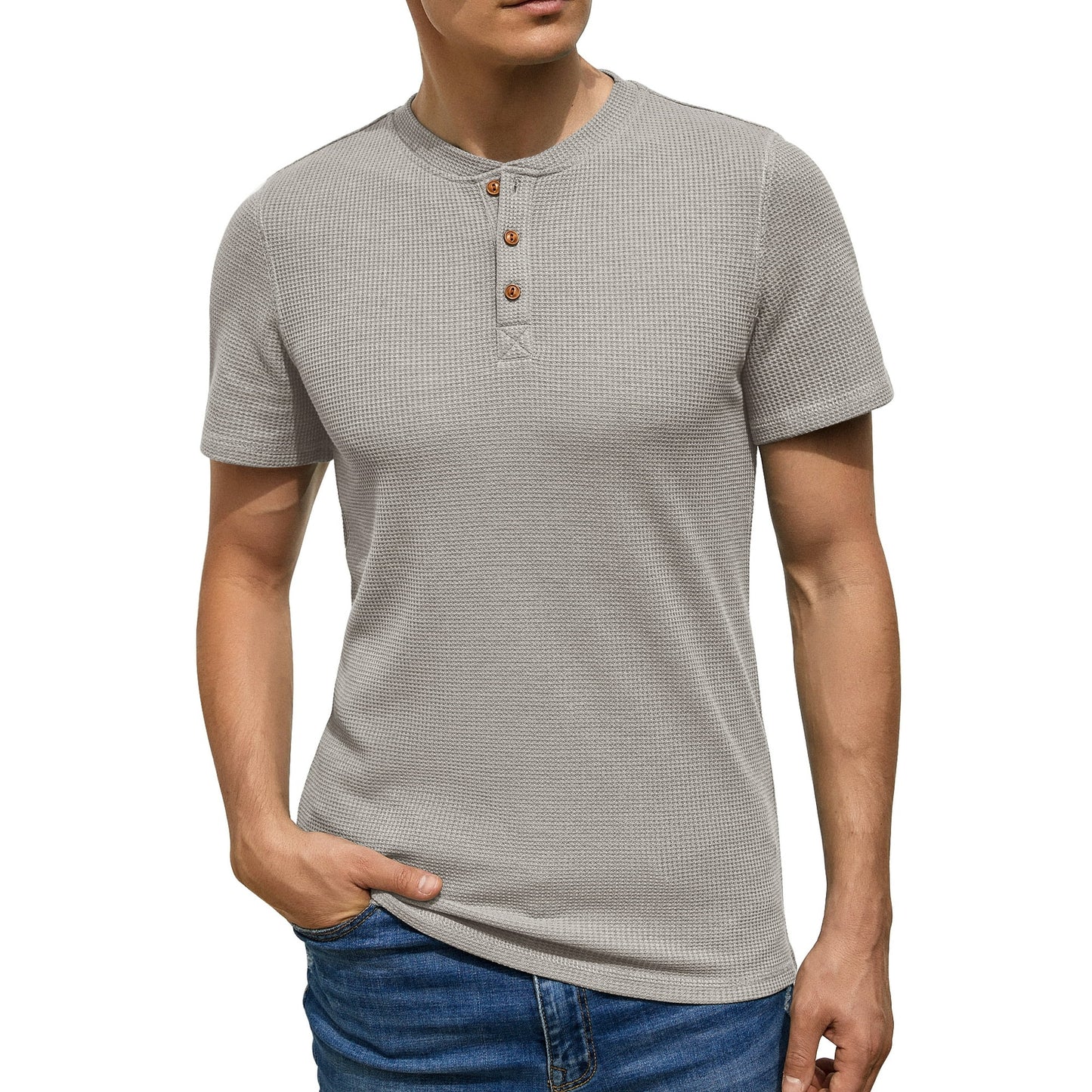 Waffle Henley T-Shirt