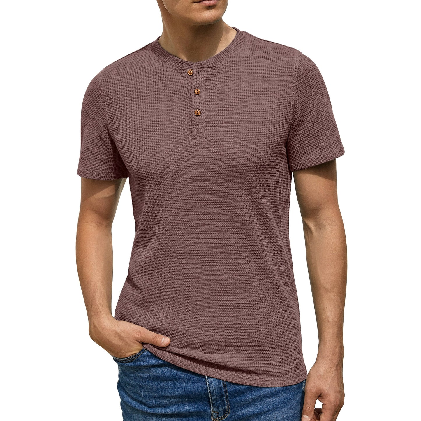 Waffle Henley T-Shirt