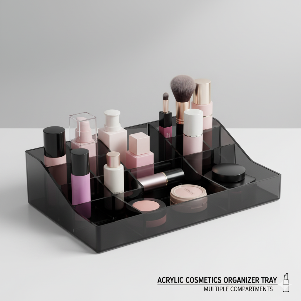 Acrylic Cosmetics Organizer Tray