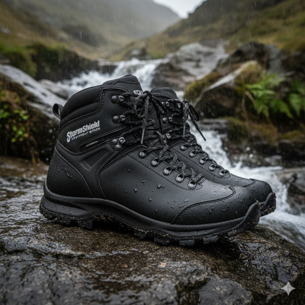 Men's Waterproof Hiker Shoes - Breathable Knit, Cushioned Foam