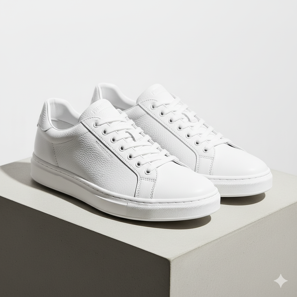 PrimeCourt Leather Low‑Top