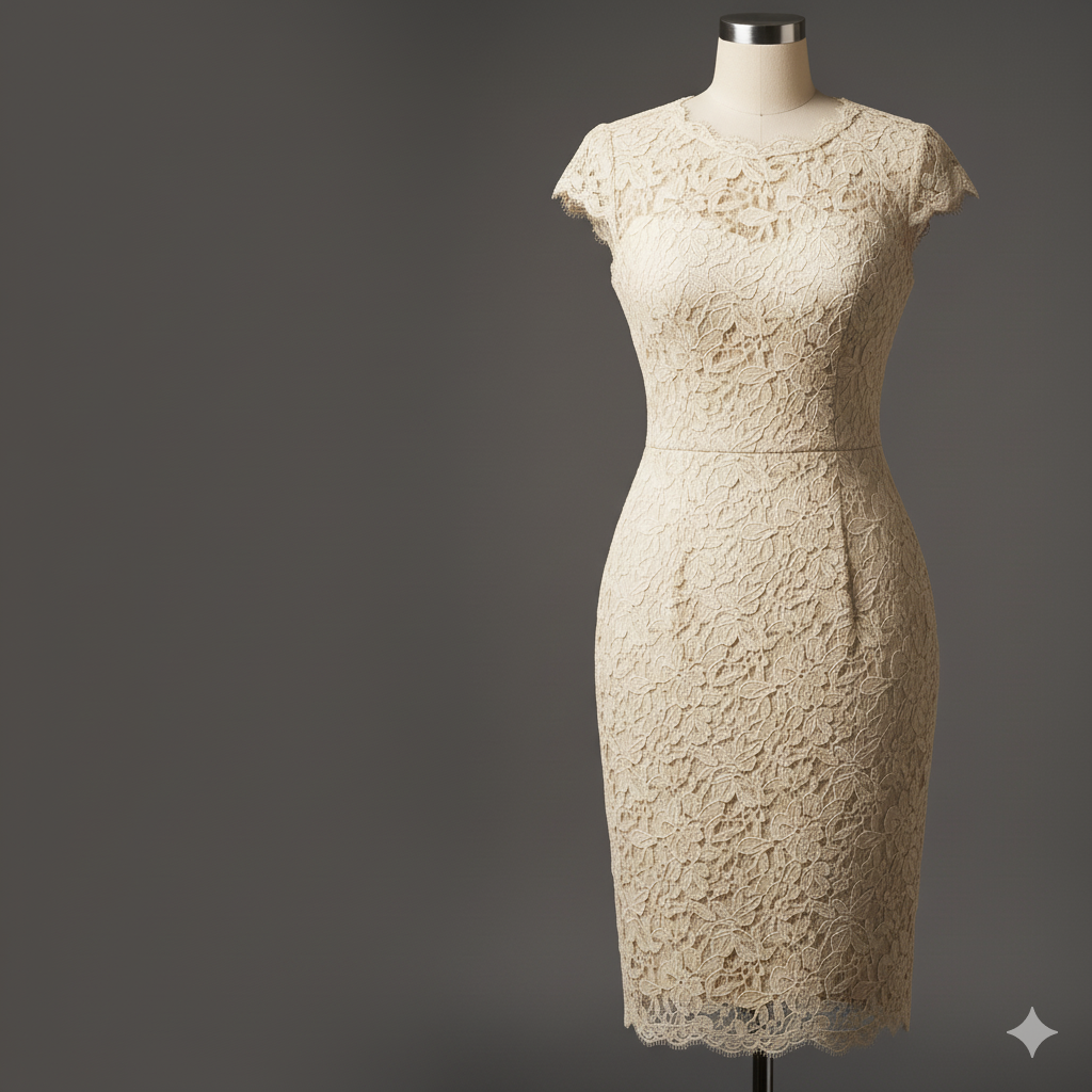 Opus Lace‑Overlay Cocktail Dress