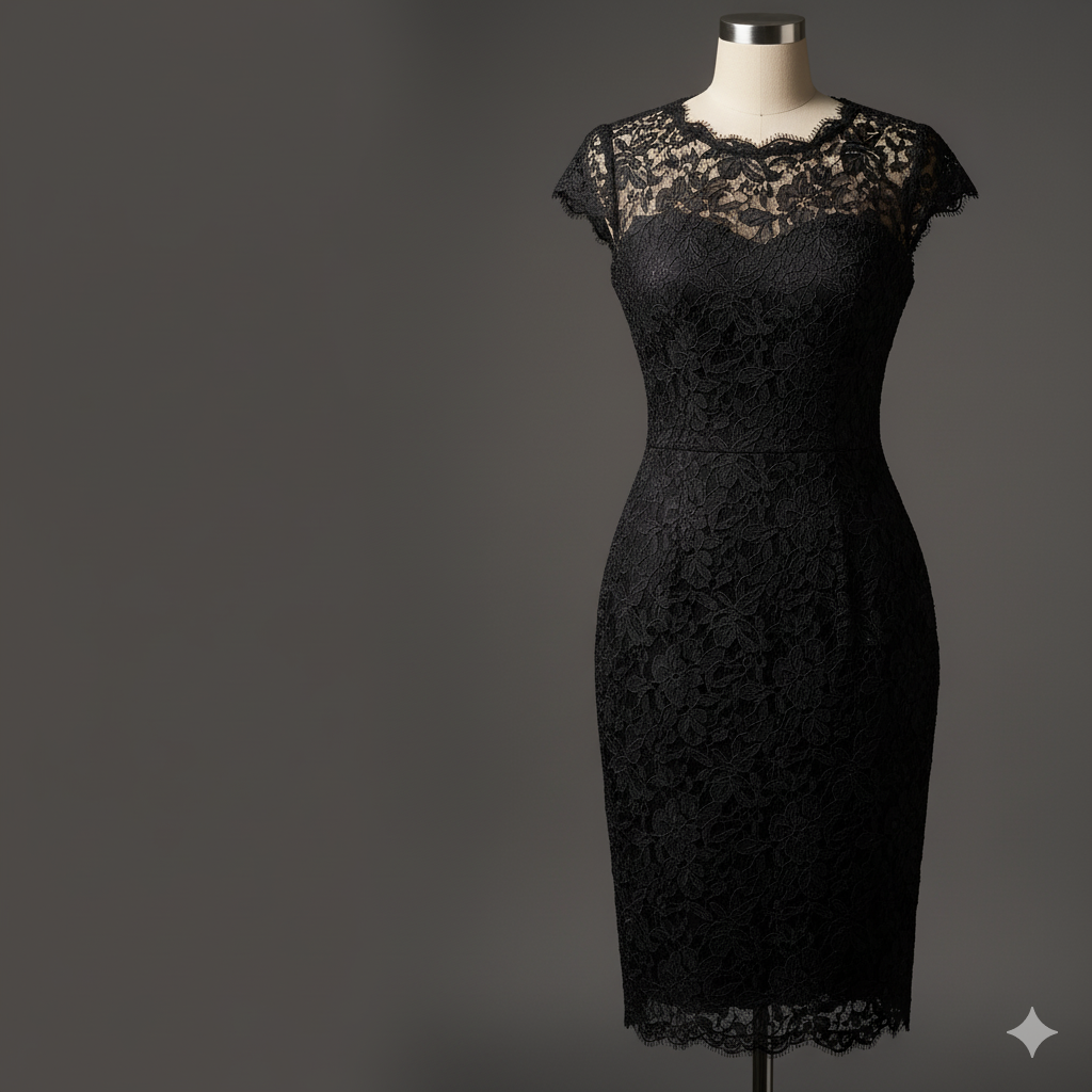 Opus Lace‑Overlay Cocktail Dress