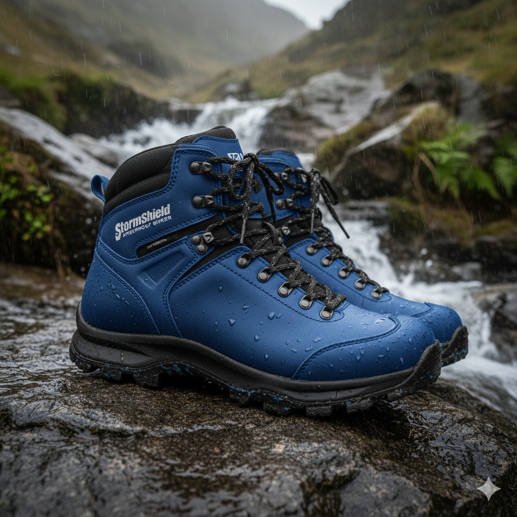 Men's Waterproof Hiker Shoes - Breathable Knit, Cushioned Foam