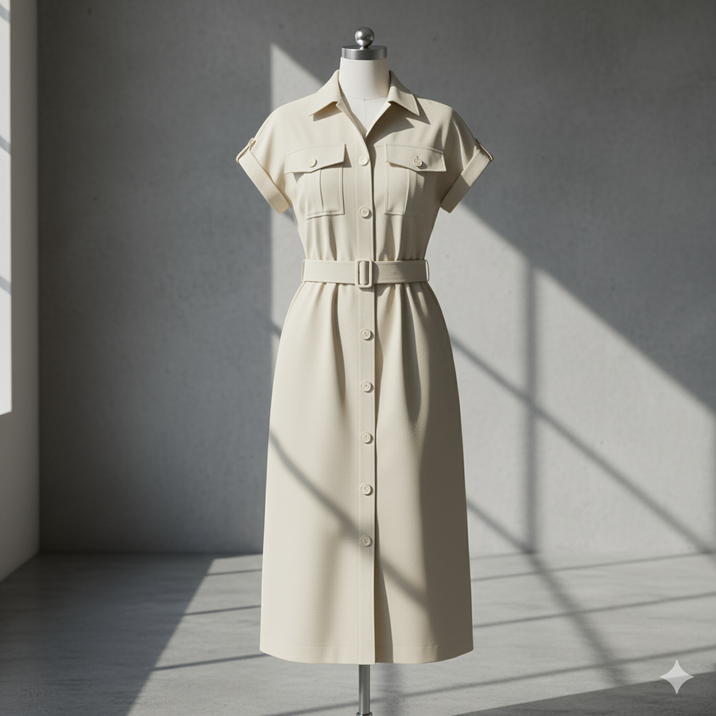 Verve Utility Belted Dress