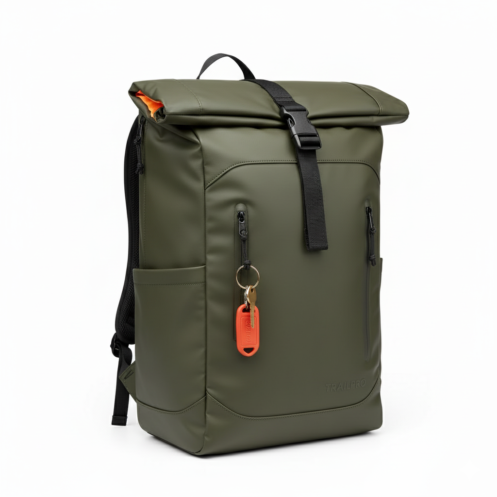 TrailPro Roll‑Top Backpack