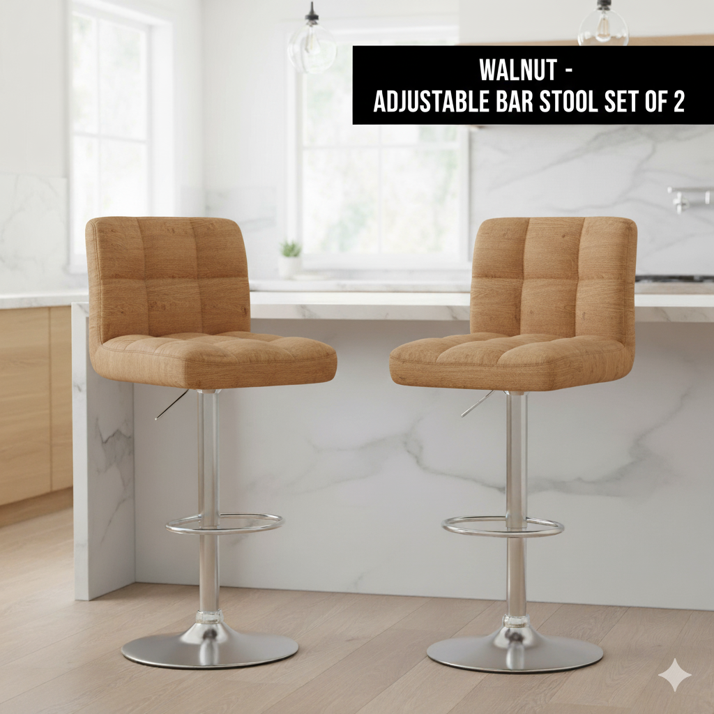 Adjustable Bar Stool Set of 2