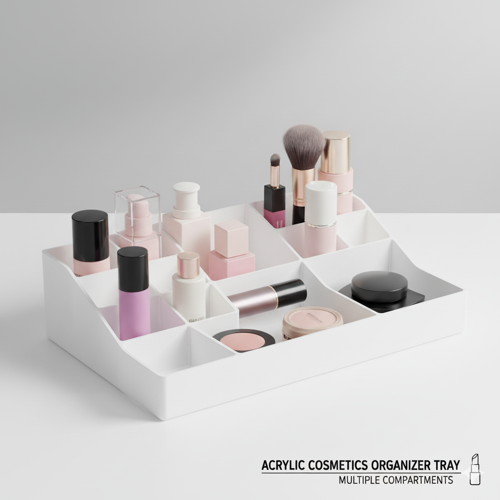 Acrylic Cosmetics Organizer Tray