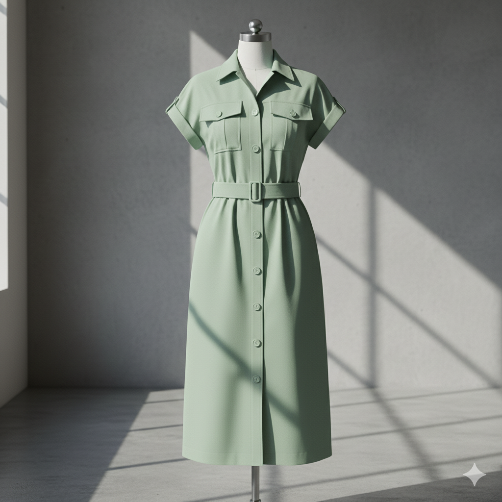 Verve Utility Belted Dress