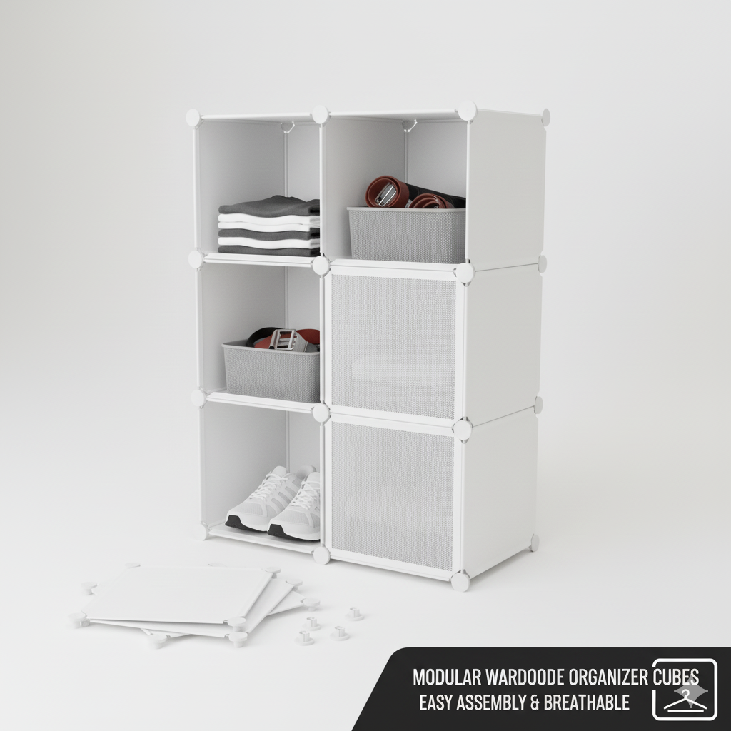 Modular Wardrobe Organizer Cubes