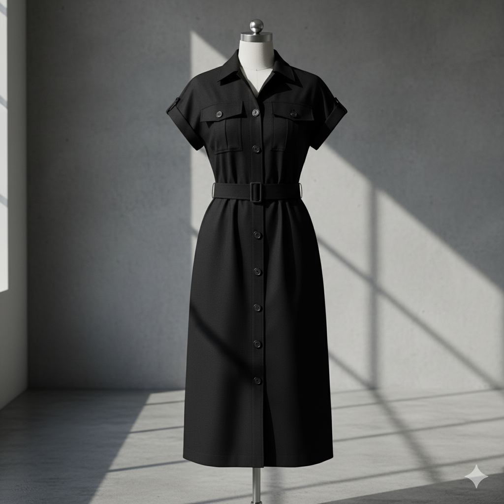 Verve Utility Belted Dress