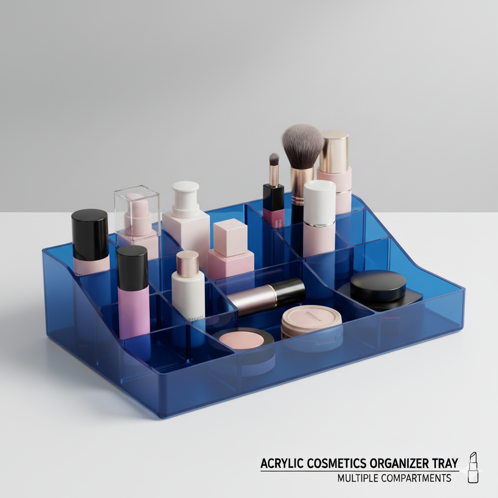 Acrylic Cosmetics Organizer Tray