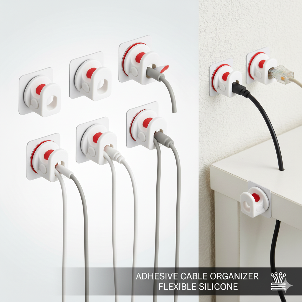 Adhesive Cable Management Clips
