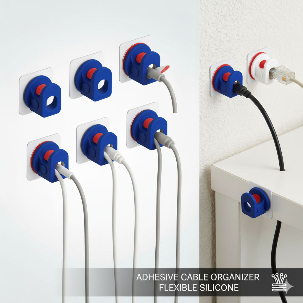 Adhesive Cable Management Clips