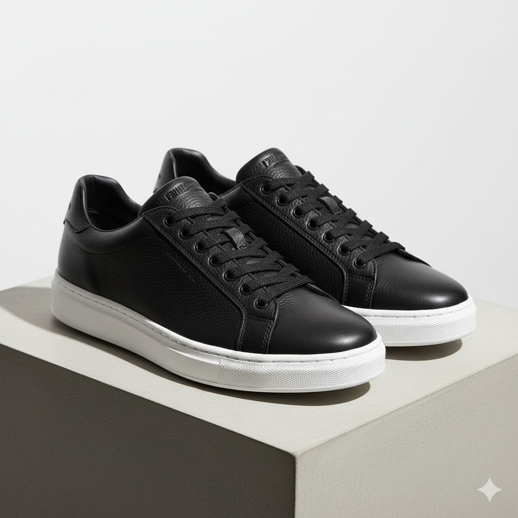PrimeCourt Leather Low‑Top