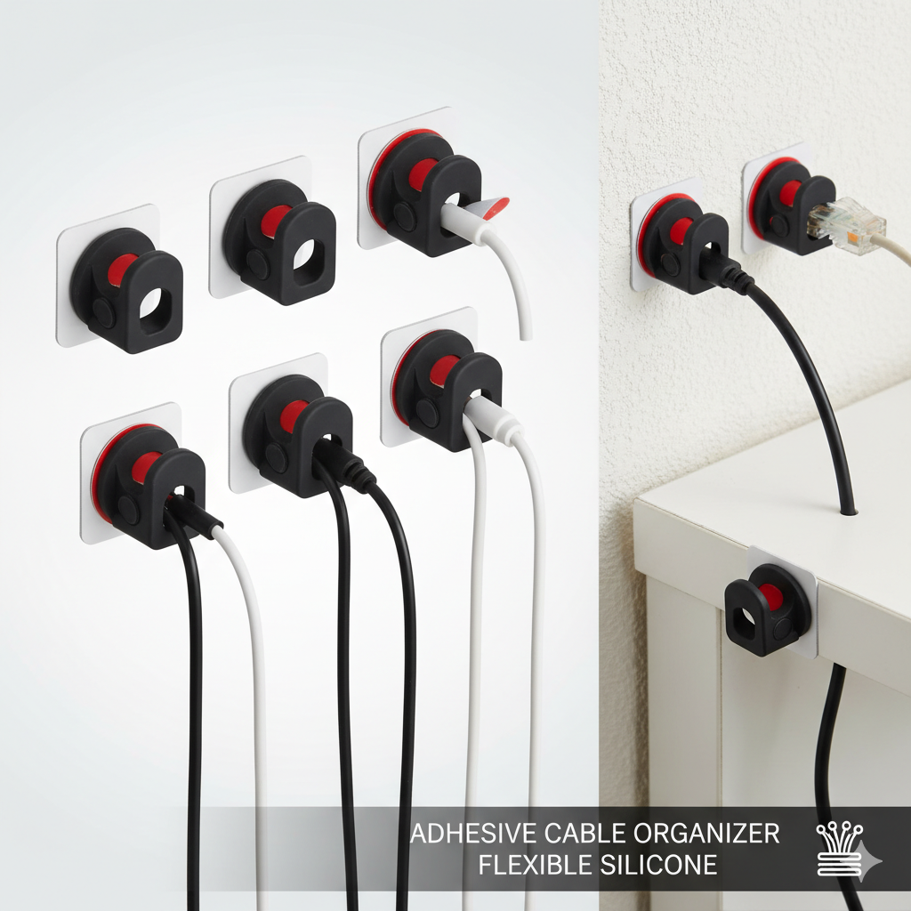 Adhesive Cable Management Clips