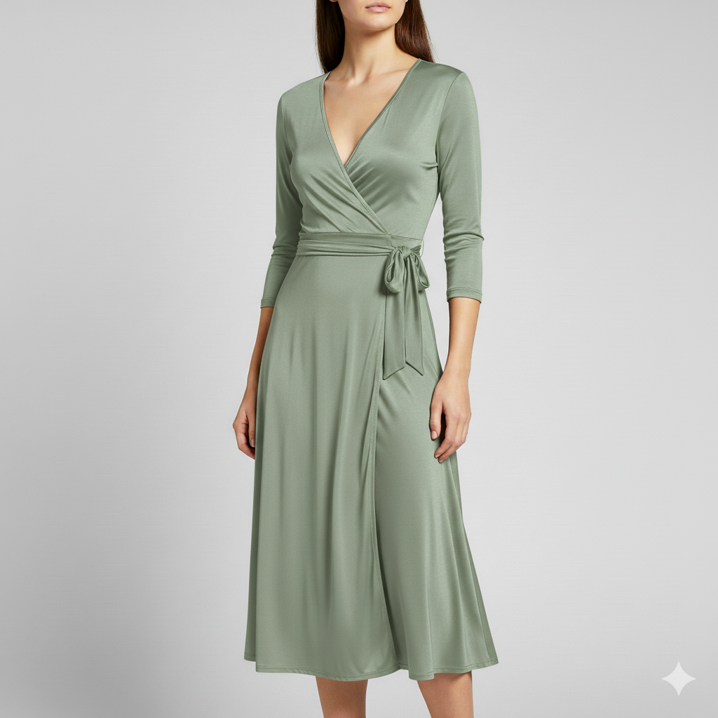 Serenade Wrap Midi Dress
