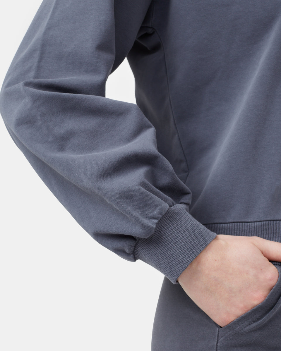 Γαλλικό Terry με μανίκια μπαλονιών και μανίκια με μπαλονάκια