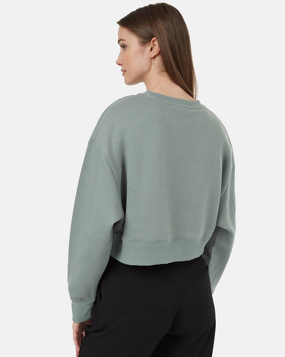 TreeFleece Oversized Crop Crew