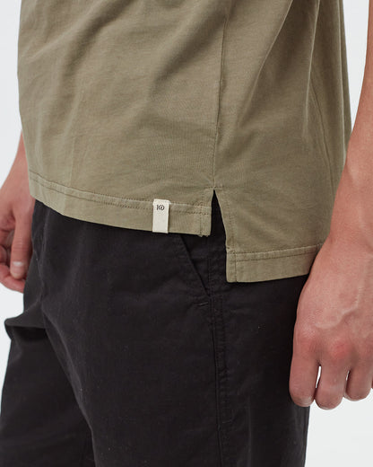 Regenerative Cotton Step Hem T-Shirt