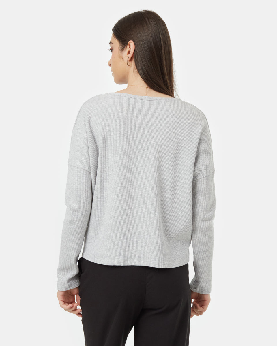 Treewaffle Tie Front Top