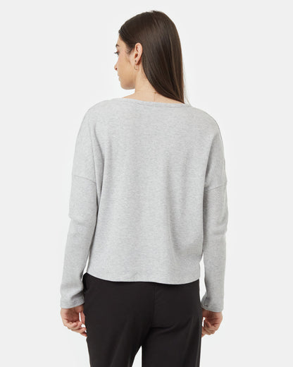 Treewaffle Tie Front Top