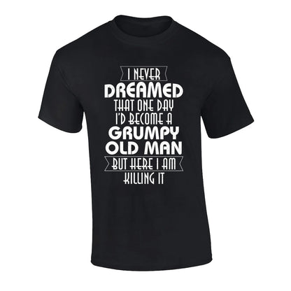 Funny Grumpy Old Man Graphic T-Shirt