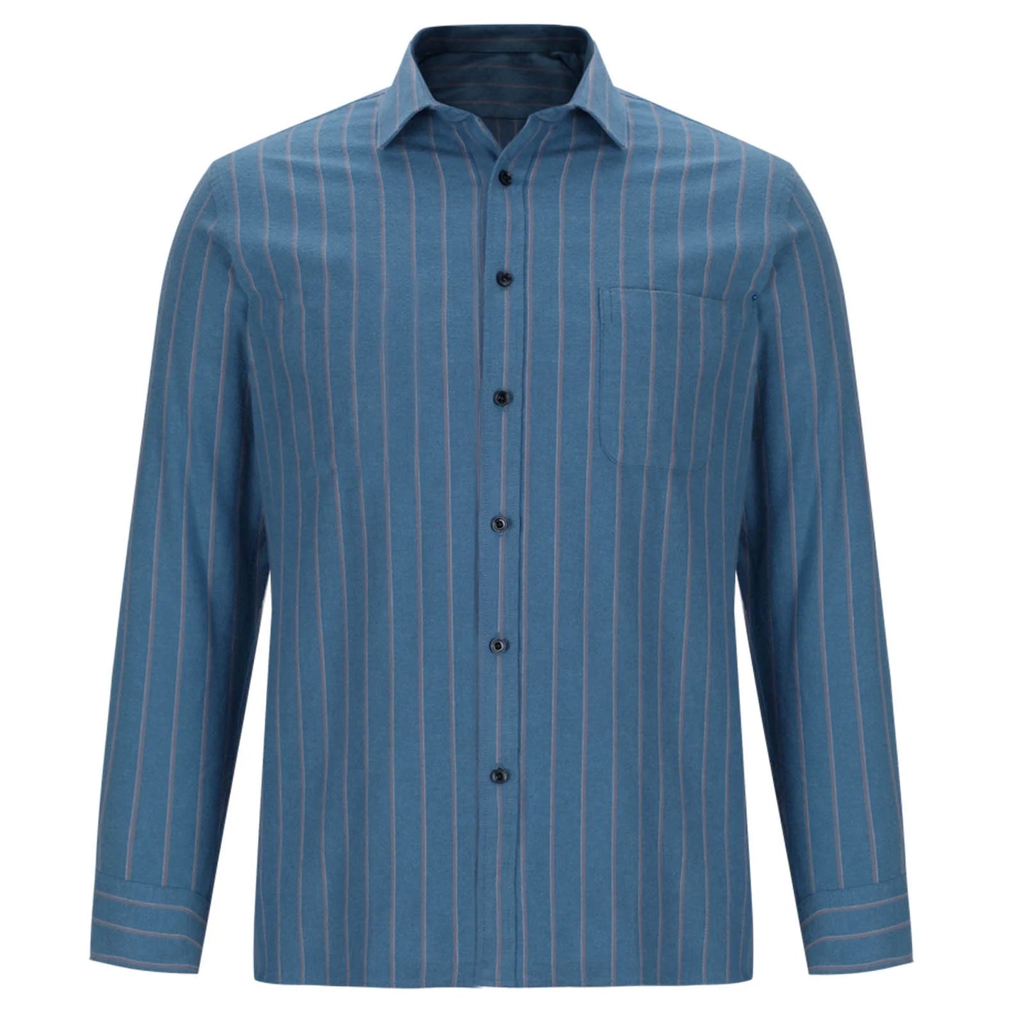 JUUYY Men's Pinstripe Button-Down Shirt