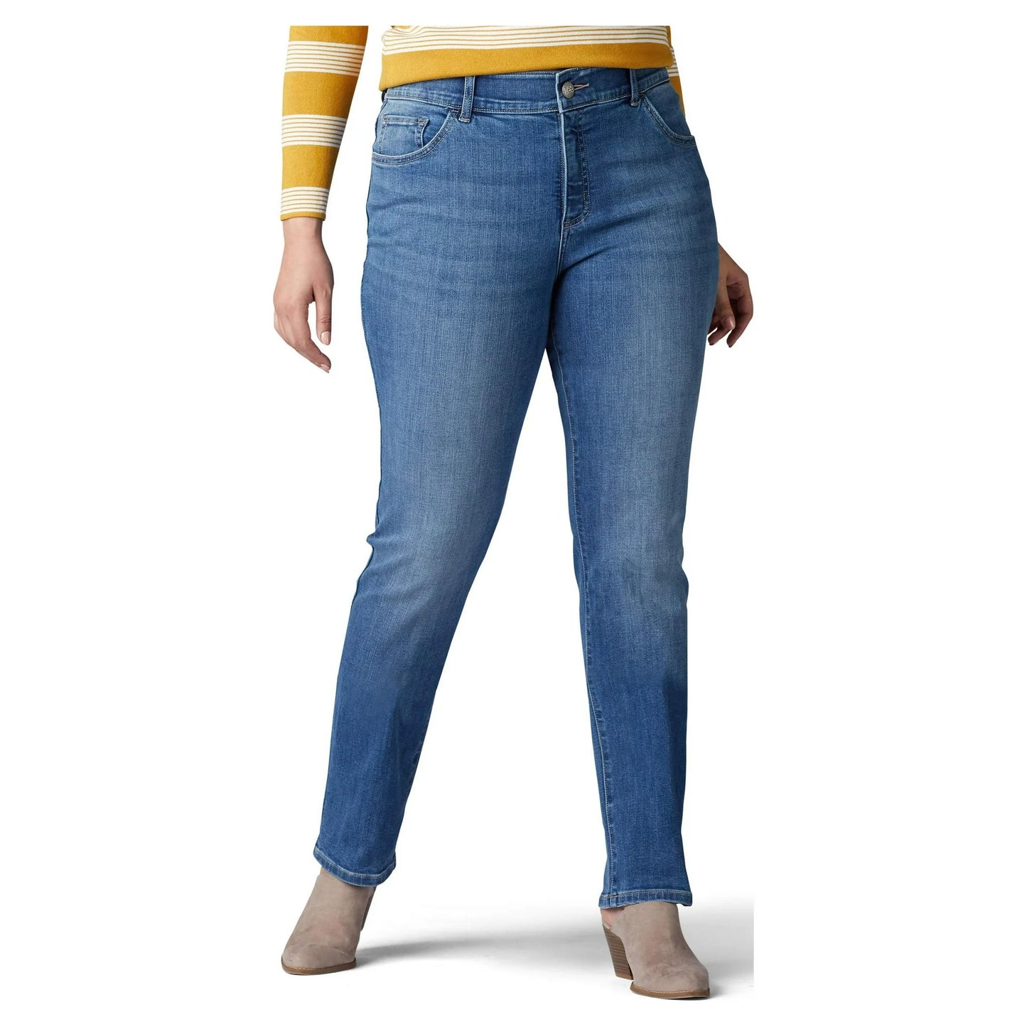 Lee Plus Flex Motion Straight Leg Jeans