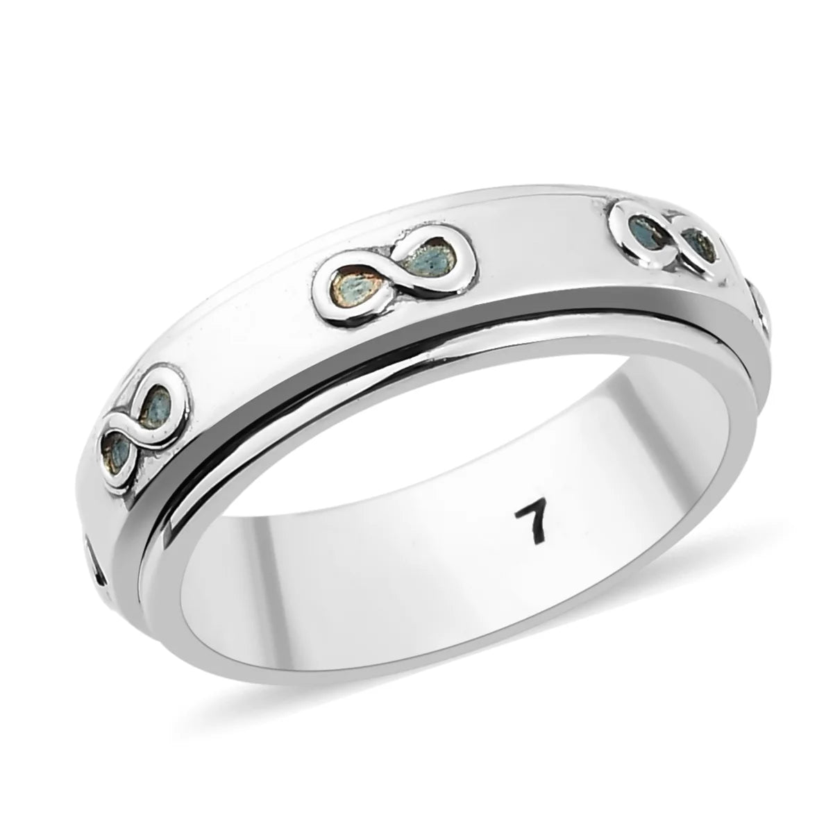 925 Silver Love Spinner Ring