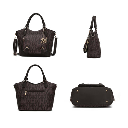 MKF Fula Tote Bag, Vegan Leather Top-Handle & Crossbody