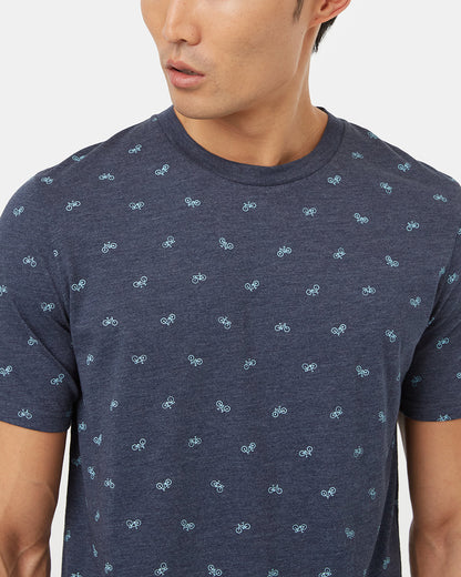 Bike Around Print T-Shirt