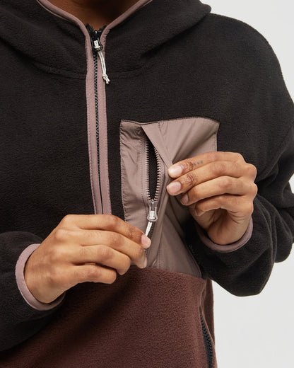 Recycled MicroFleece Contrast 1/4 Zip