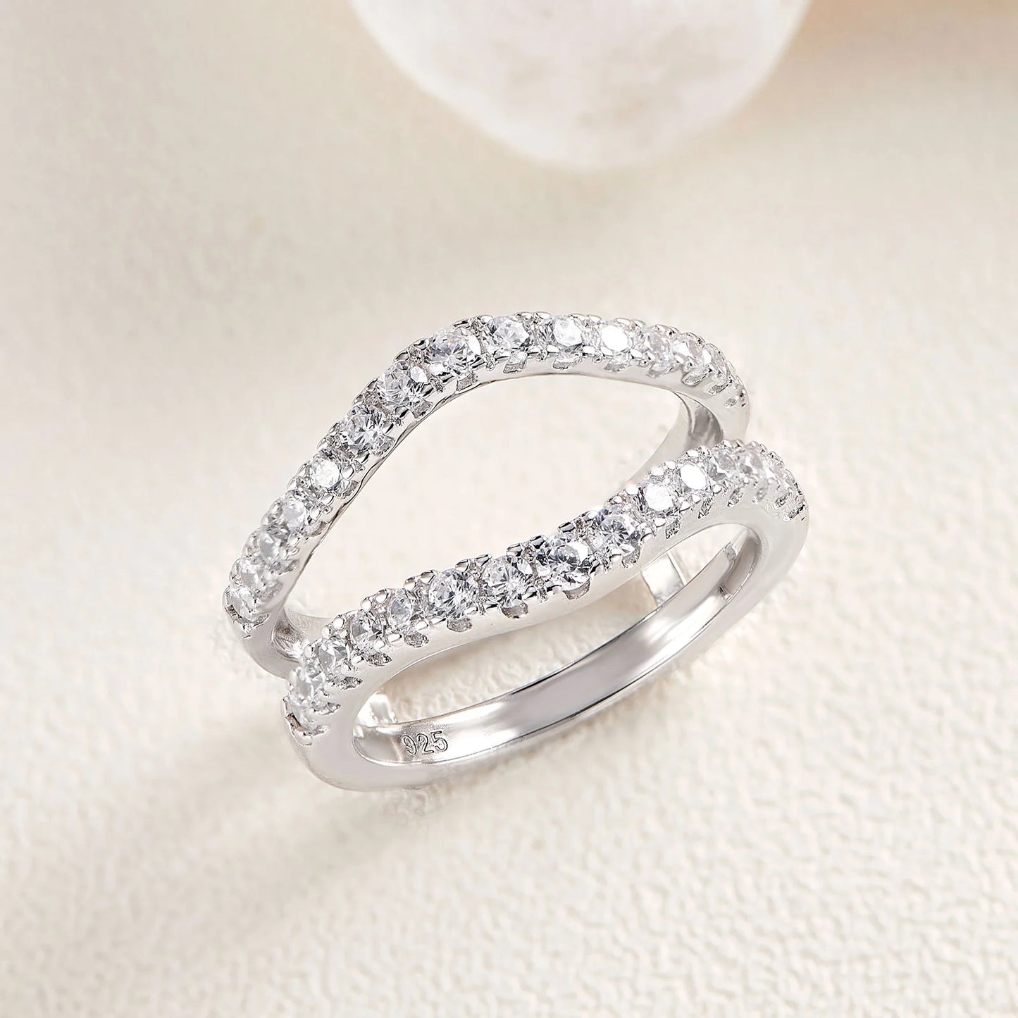 Newshe Moissanite Wedding Band