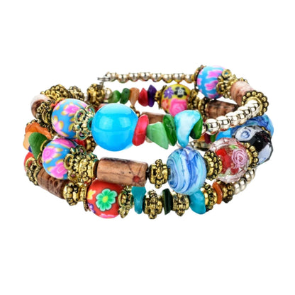 Nuyoaher Stackable Beaded Bracelet Set