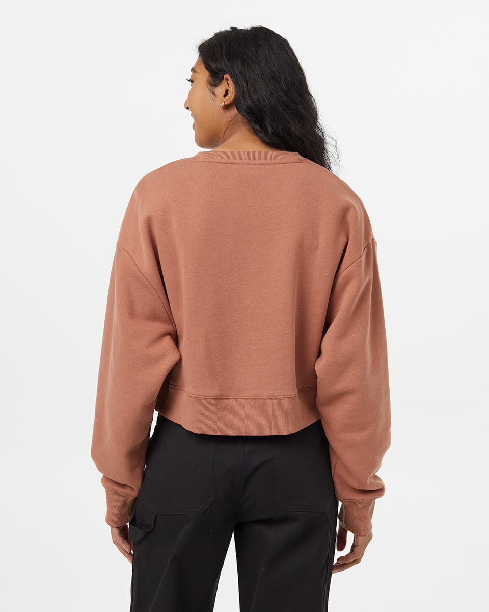 TreeFleece Oversized Crop Crew