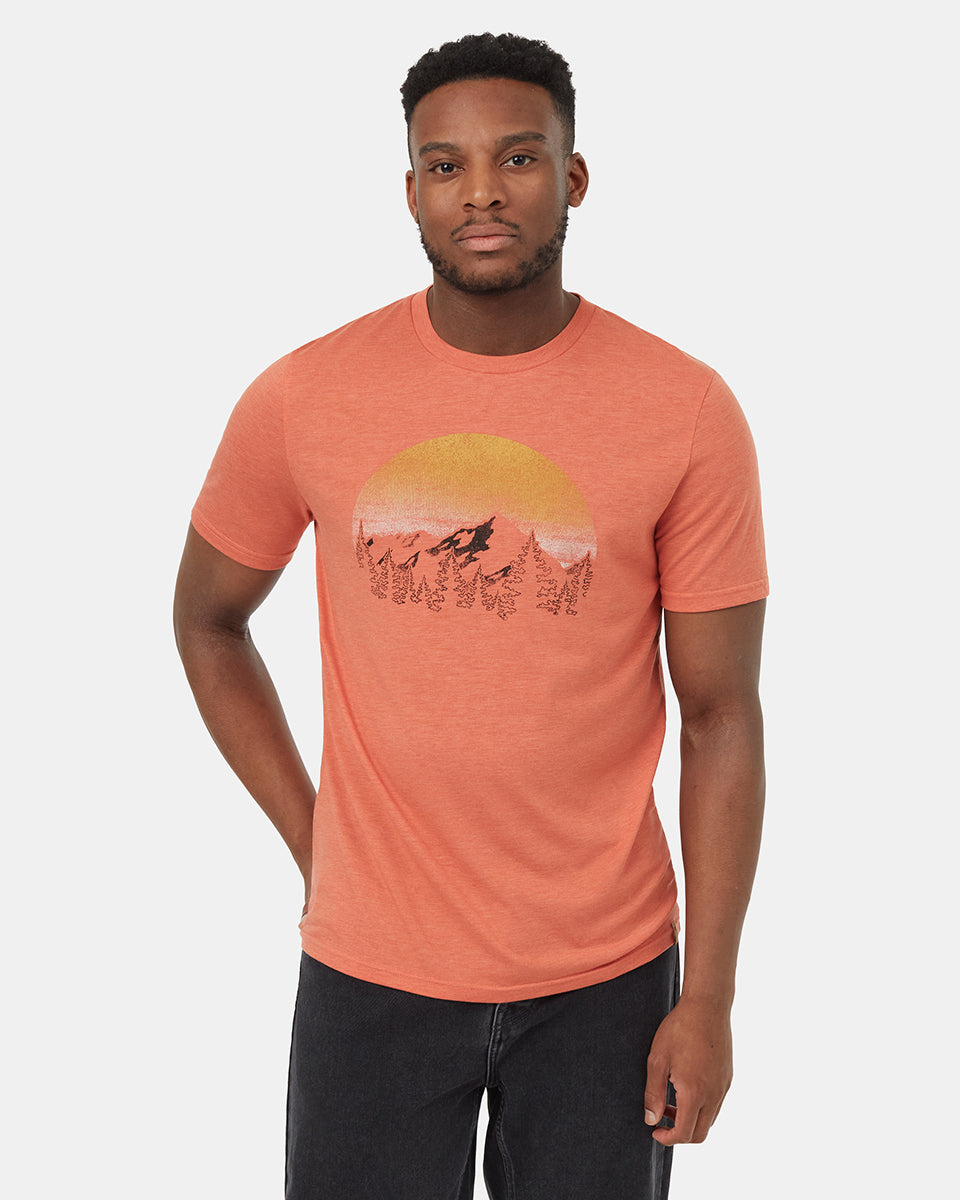 Vintage T-shirt με θέμα το ηλιοβασίλεμα