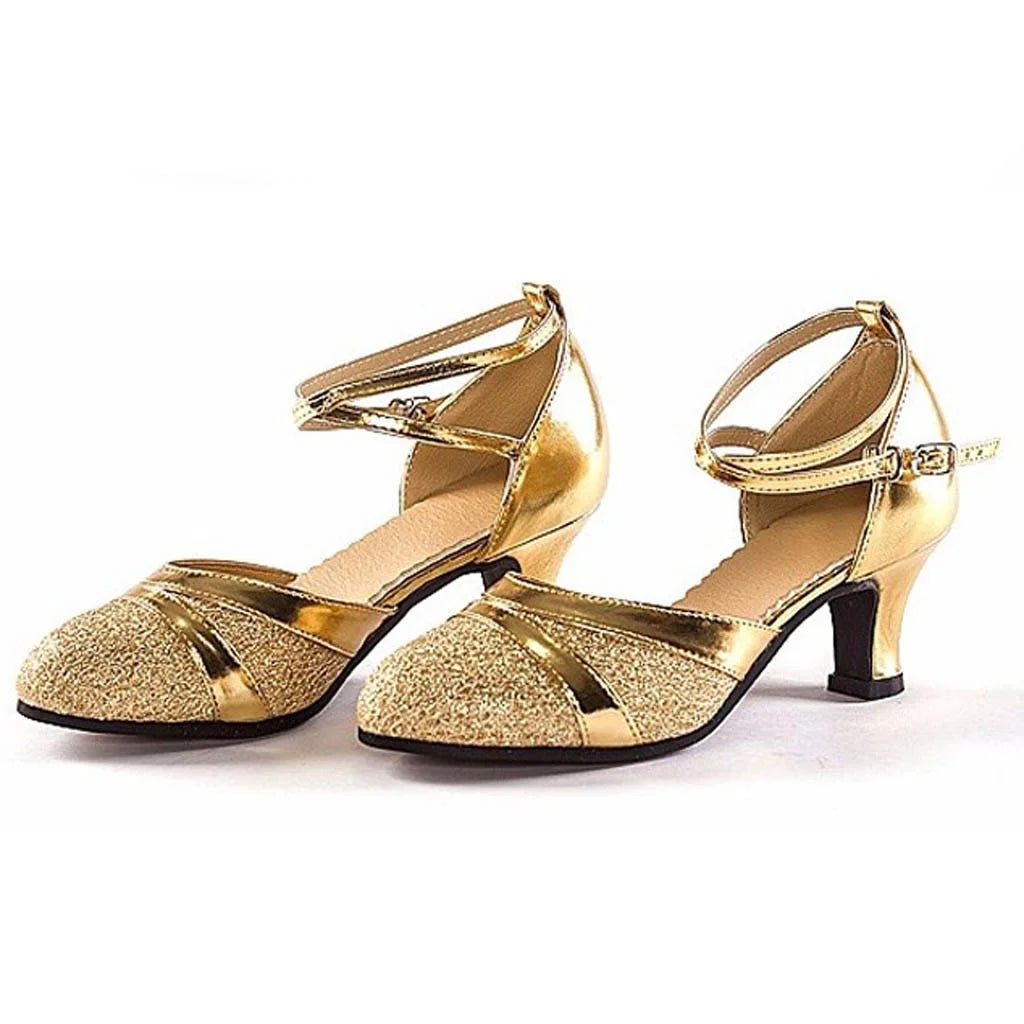 Oyedens Sparkly Latin Dance Heels