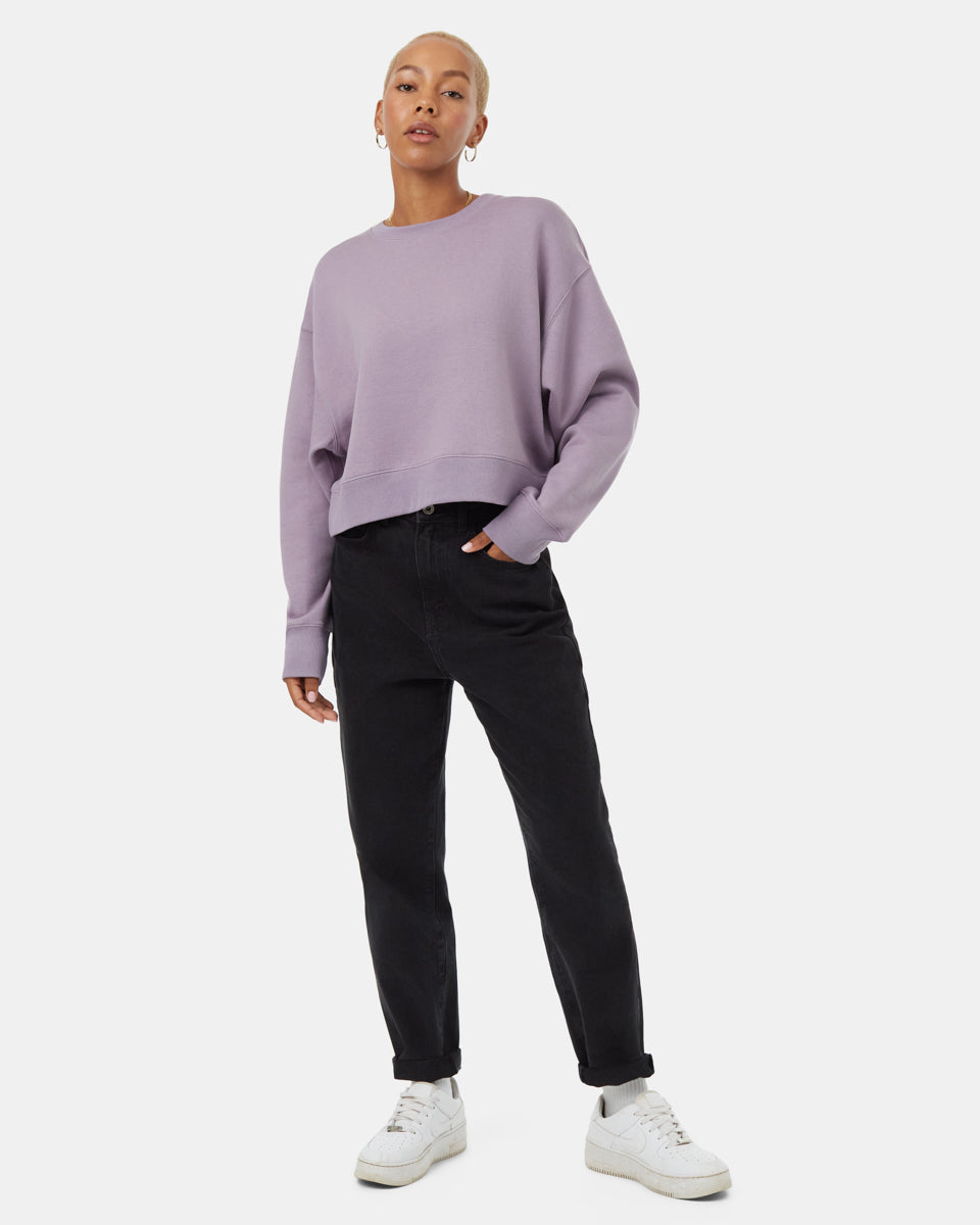 TreeFleece Oversized Crop Crew