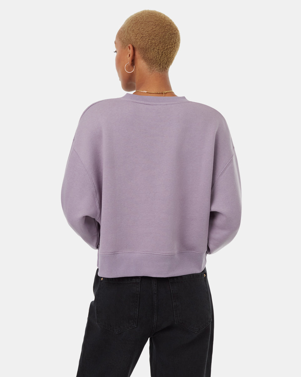TreeFleece Oversized Crop Crew