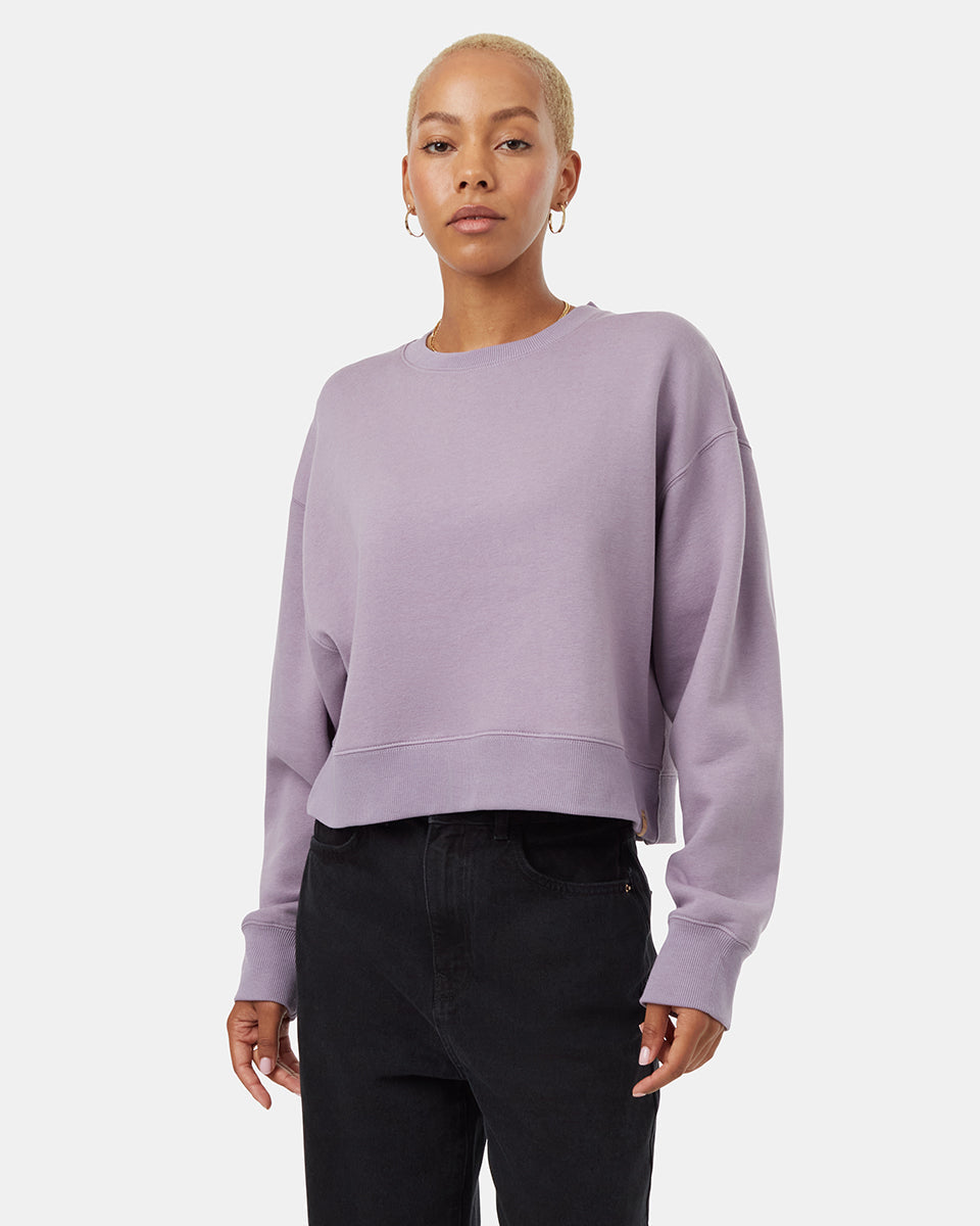 TreeFleece Oversized Crop Crew