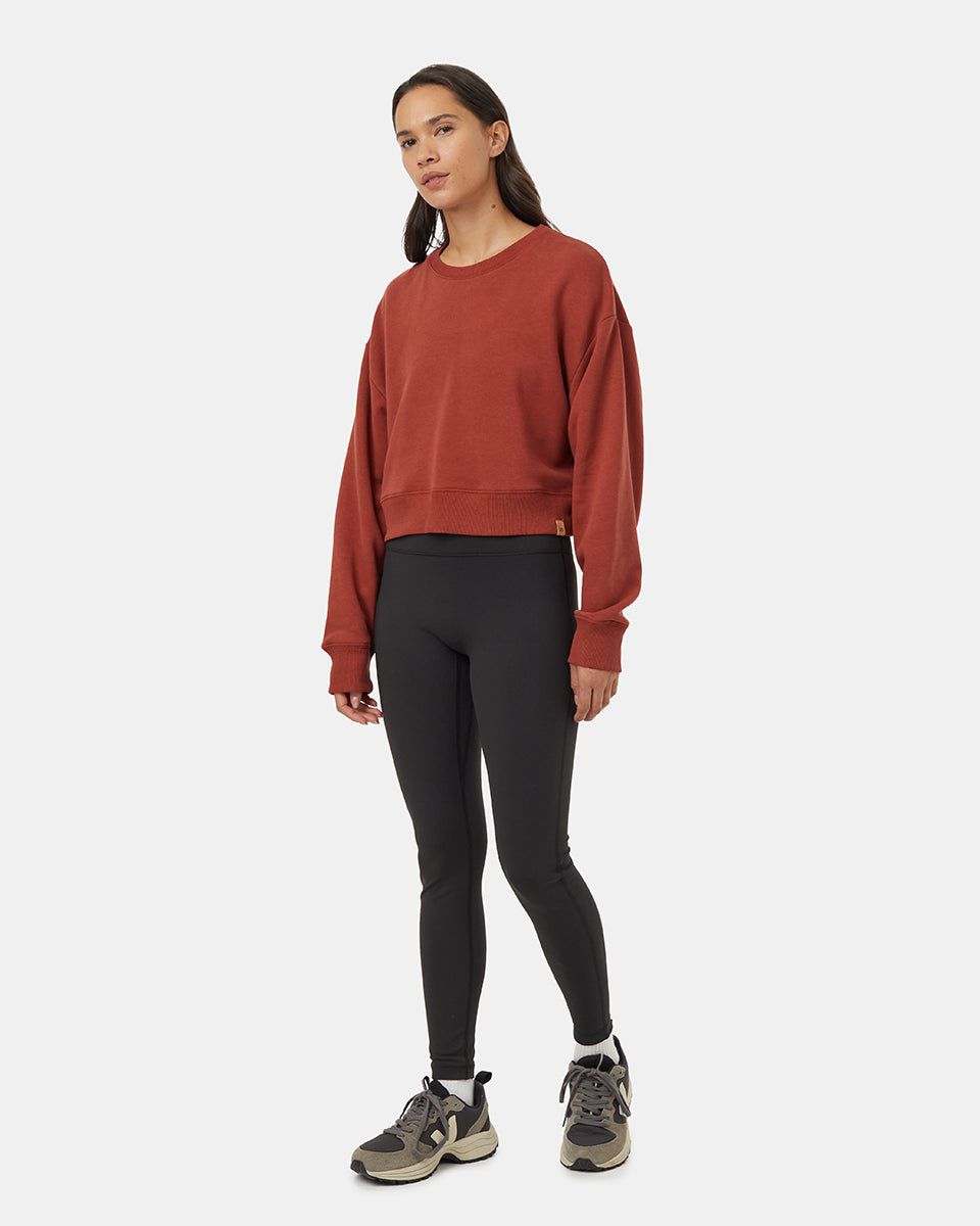 TreeFleece Oversized Crop Crew