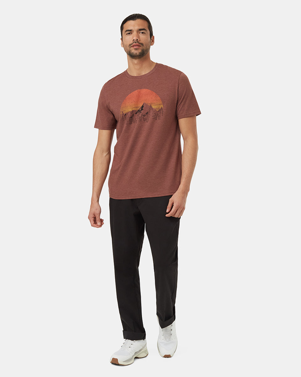 Vintage T-shirt με θέμα το ηλιοβασίλεμα