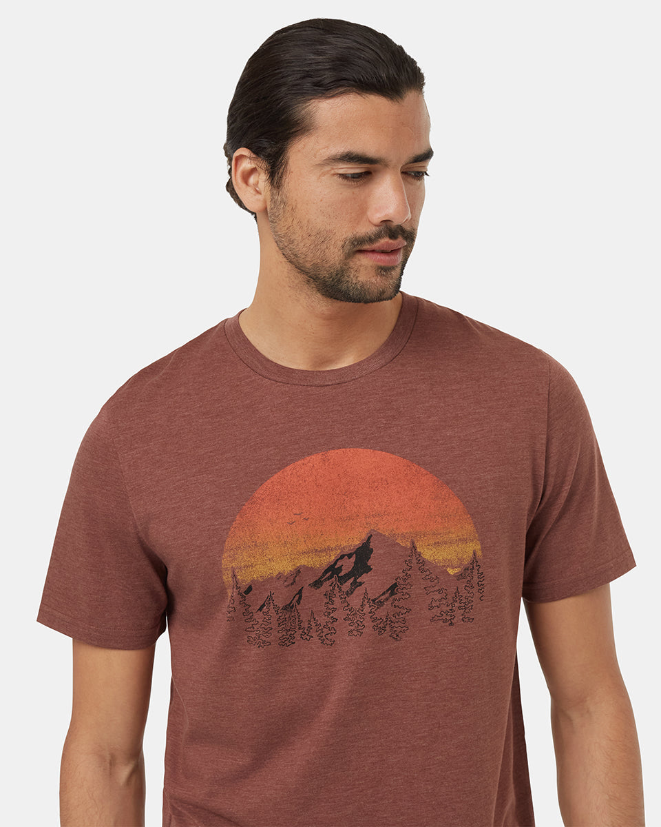Vintage T-shirt με θέμα το ηλιοβασίλεμα