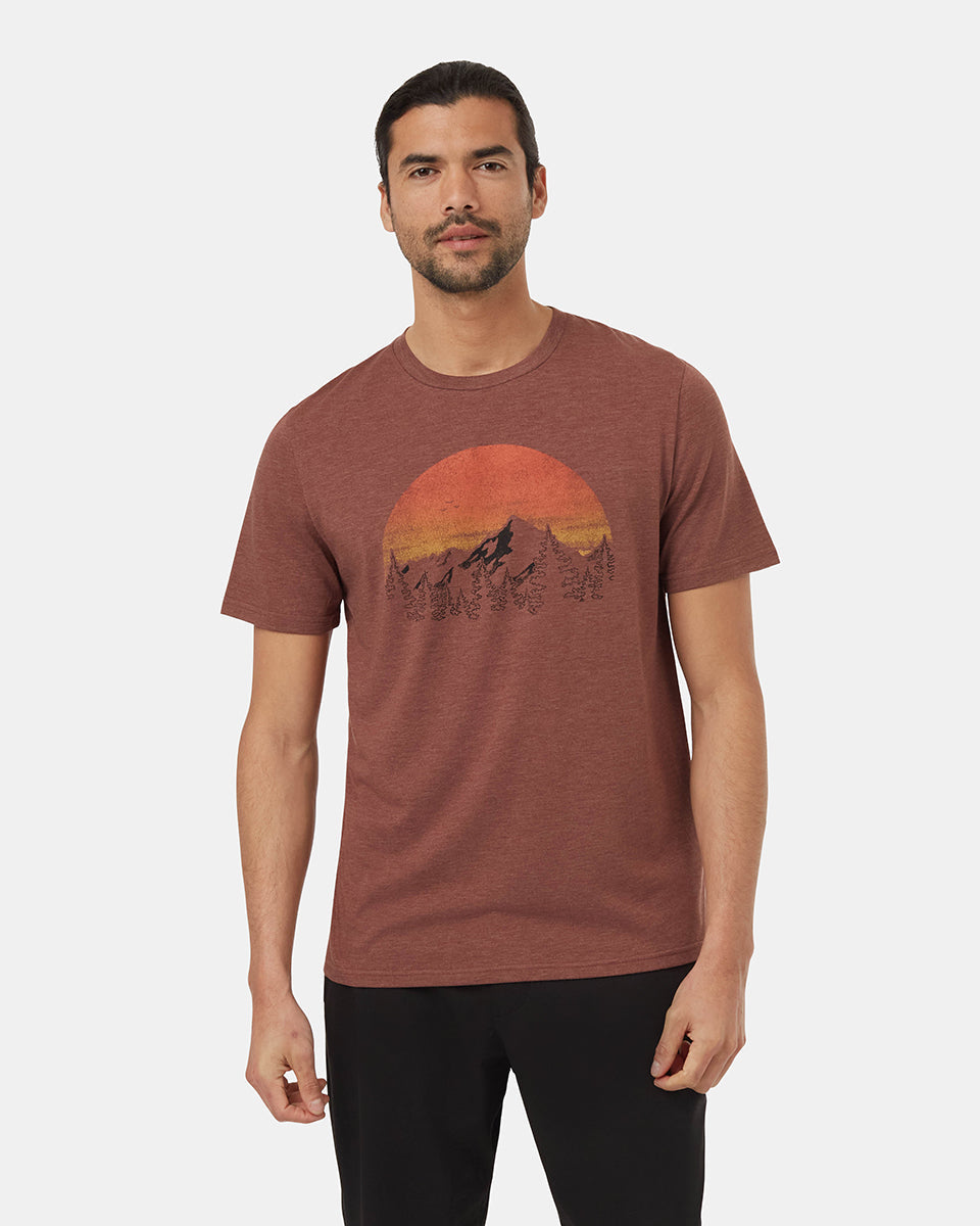 Vintage T-shirt με θέμα το ηλιοβασίλεμα