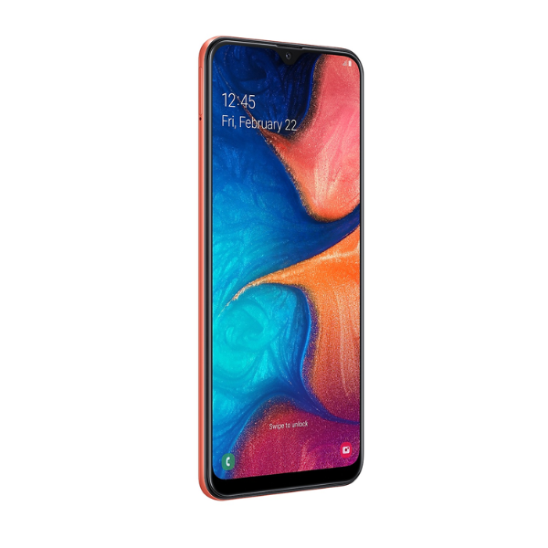Samsung Galaxy A20 5G 32GB - Κοραλί Πορτοκαλί (Ξεκλείδωτο)