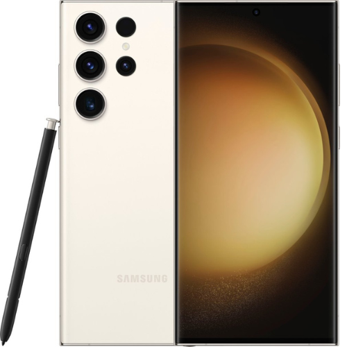 Samsung Galaxy S23 Ultra 5G 256GB - Κρεμ (Ξεκλείδωτο)