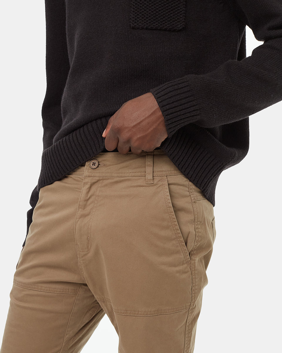 Ελαστικό Twill Παντελόνι Jogger για καθημερινή χρήση